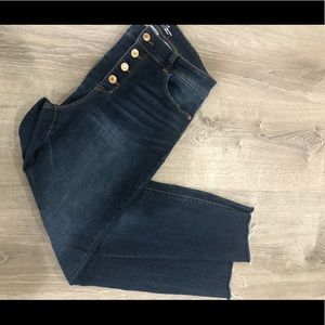 Time and Tru button fly high rise jeans